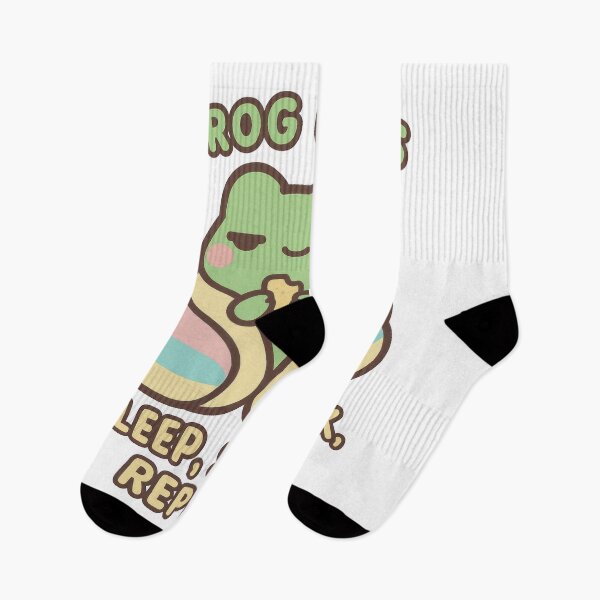 Item preview, Cute Cartoon Frog Wrapped in Blanket Eating Snacks designed and sold by PixeloraStudio.