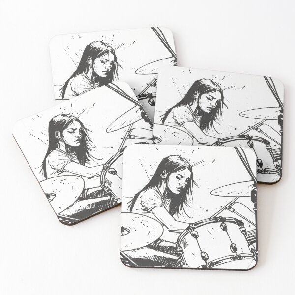 Item preview, Drummer Girl designed and sold by saikoshkina.