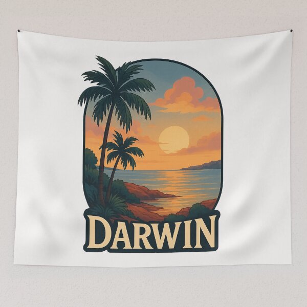 Item preview, Tropical Sunset in Darwin Northern Territory Australia designed and sold by Places On Earth.