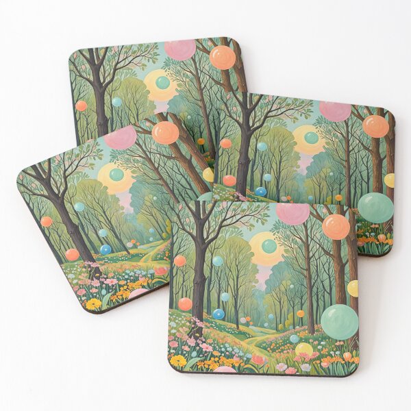 Item preview, Whimsical Path of Floating Orbs designed and sold by Lizetteh.