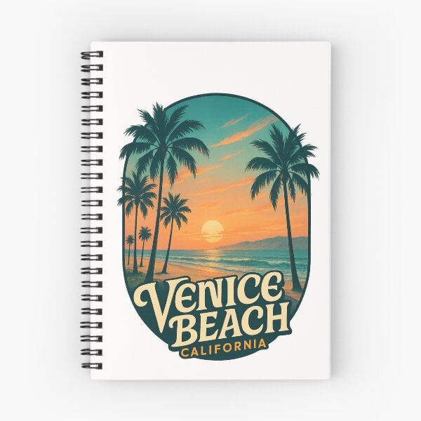 Item preview, Venice Beach California Palm Trees and Sunset Coastline designed and sold by Places On Earth.