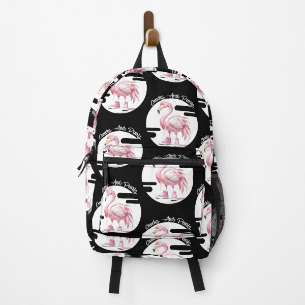 Item preview, Stylish Flamingo: Pearls & Pink High Tops designed and sold by StoyanPumpalov.