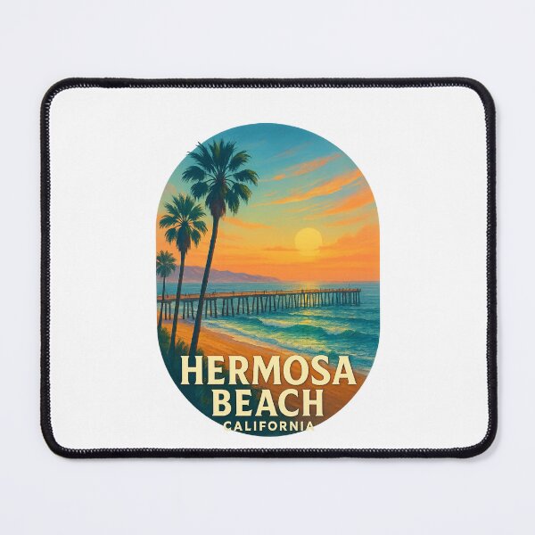 Item preview, Hermosa Beach Pier Sunset Los Angeles California designed and sold by Places On Earth.