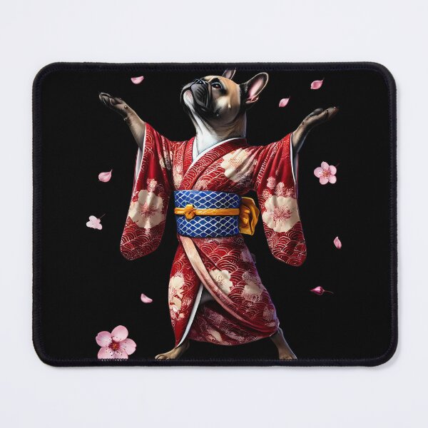 Item preview, French Bulldog Japanese Art Kimono Harajuku Dog Lover designed and sold by Kimberley King Art  King Art.