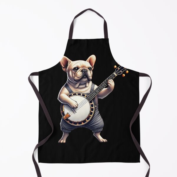 Item preview, French Bulldog Playing Banjo Player Dog Lover designed and sold by Kimberley King Art King Art.