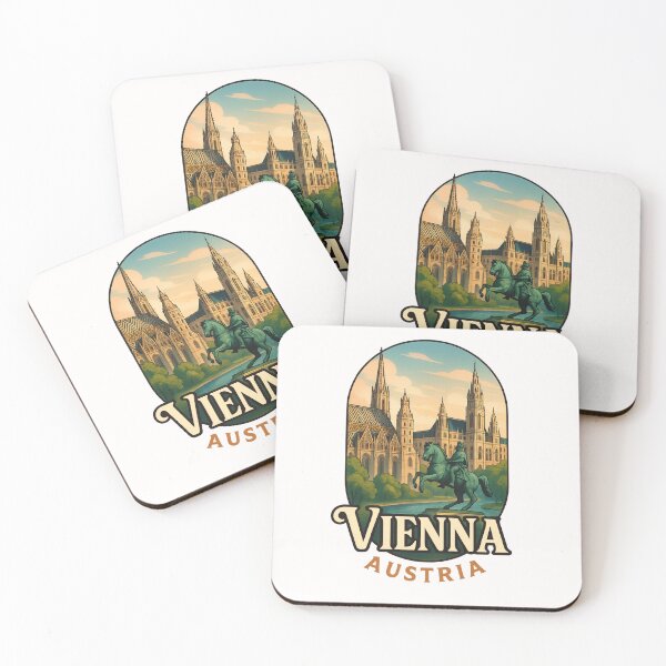 Item preview, Vienna Rathaus and Stephansdom Austria designed and sold by Places On Earth.