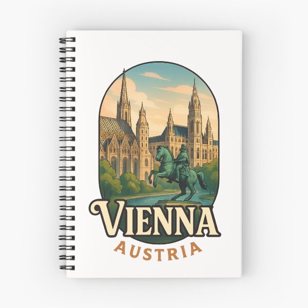 Item preview, Vienna Rathaus and Stephansdom Austria designed and sold by Places On Earth.