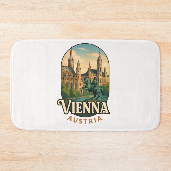 Item preview, Vienna Rathaus and Stephansdom Austria designed and sold by Places On Earth.