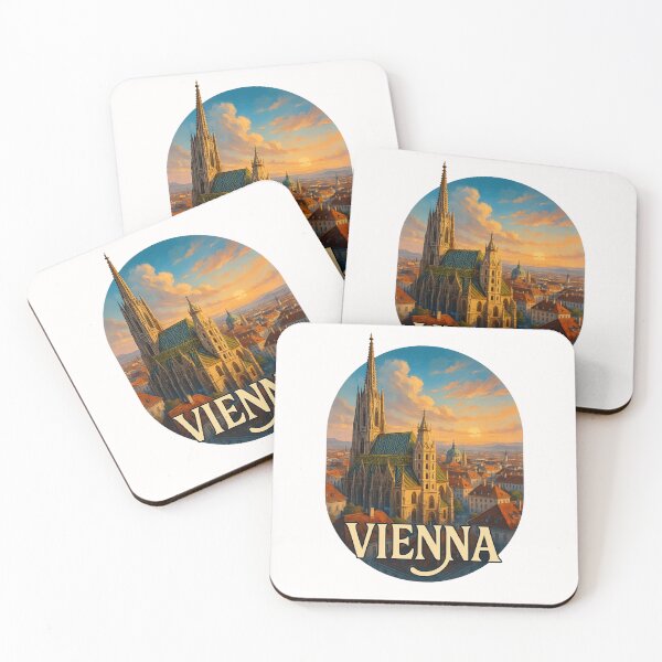 Item preview, St. Stephen's Cathedral Sunset View Vienna Austria designed and sold by Places On Earth.