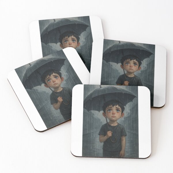 Item preview, Lonely Boy Standing in the Rain designed and sold by InfiniteArt11.