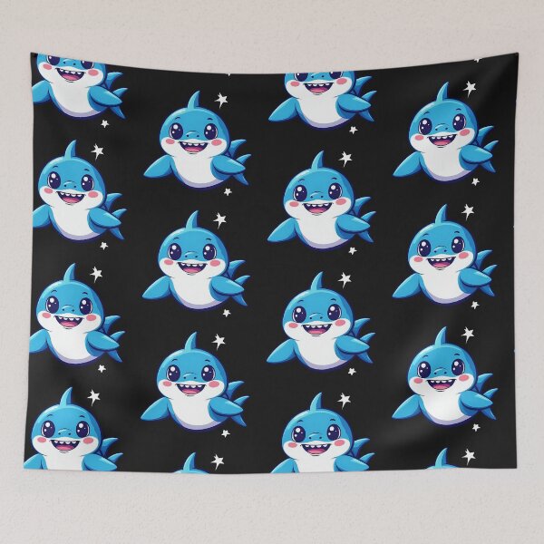 Item preview, Adorable Chibi Baby Shark designed and sold by bvdesignart.