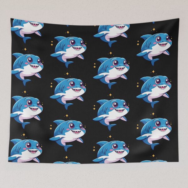 Item preview, Adorable Chibi Baby Shark designed and sold by bvdesignart.