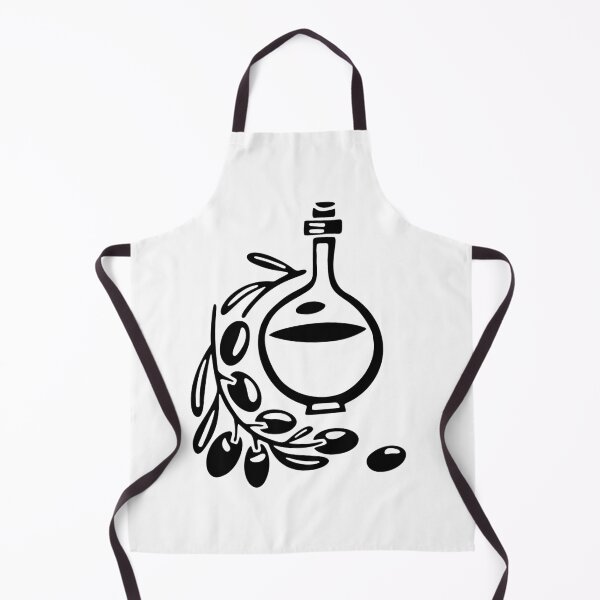 Item preview, Black And White Olive Branch Olive Oil Bottle Food Logo designed and sold by DuckAndDuckPrints.
