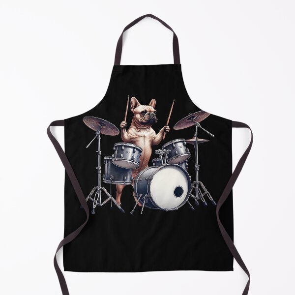 Item preview, French Bulldog Playing Drum Player Dog Lover designed and sold by Kimberley King Art King Art.