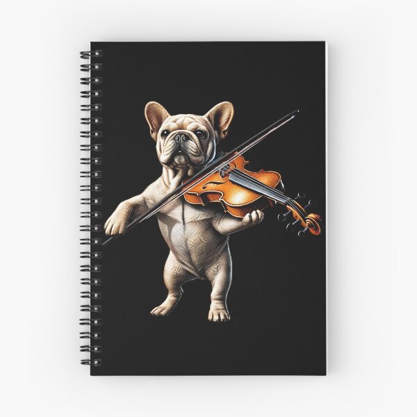 Item preview, French Bulldog Playing Fiddle Player Dog Lover designed and sold by Kimberley King Art  King Art.