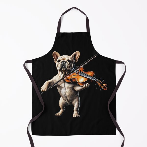 Item preview, French Bulldog Playing Fiddle Player Dog Lover designed and sold by Kimberley King Art  King Art.