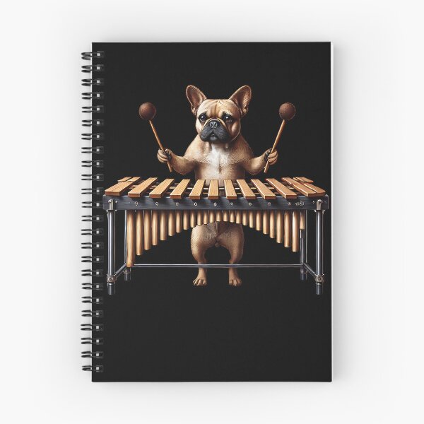 Item preview, French Bulldog Playing Marimba Player Dog Lover designed and sold by Kimberley King Art  King Art.