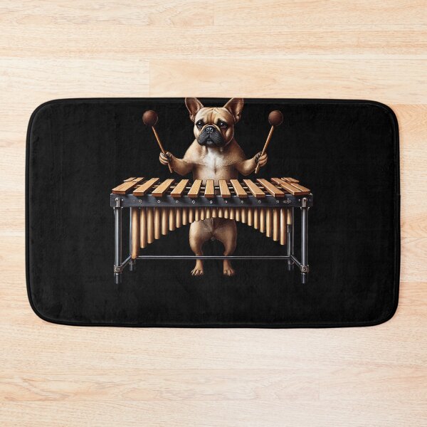 Item preview, French Bulldog Playing Marimba Player Dog Lover designed and sold by Kimberley King Art  King Art.