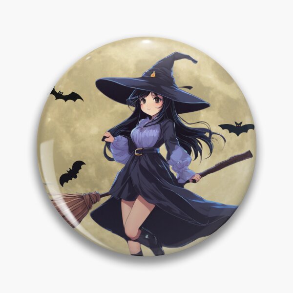 Item preview, Witch on Broomstick Full Moon Flight,Halloween thrit designed and sold by SiripornSeaynng.