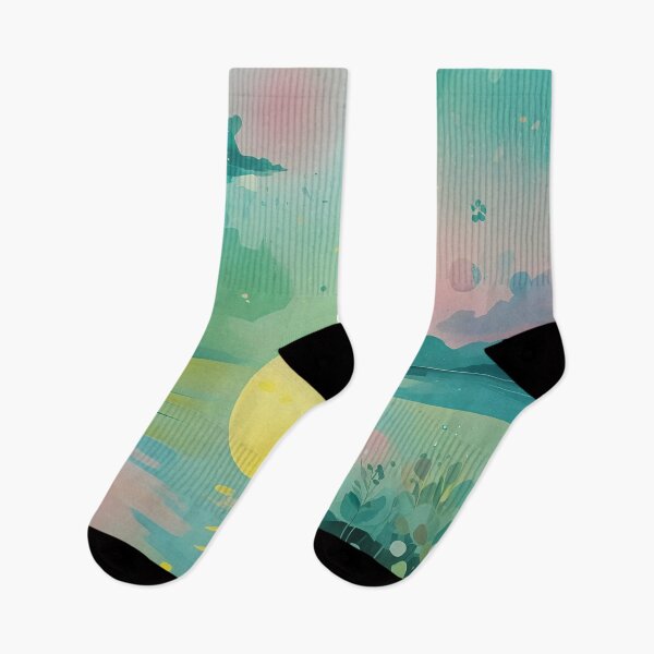 Item preview, Surreal Sunset Over a Tranquil Lake designed and sold by Lizetteh.