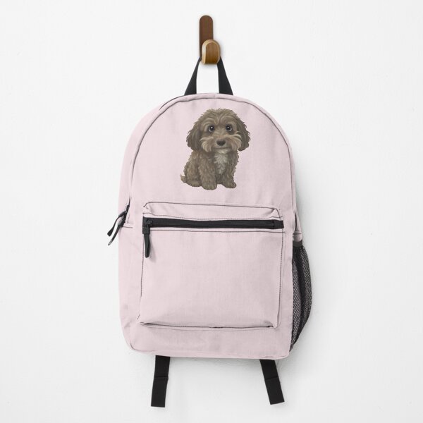 Item preview, Brown Cockapoo - Pink Background designed and sold by Charlotte Paints.