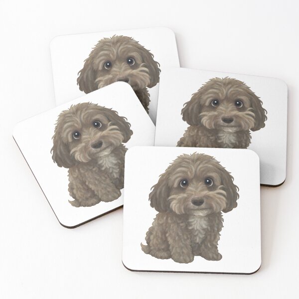 Item preview, Brown Cockapoo - White Background designed and sold by Charlotte Paints.