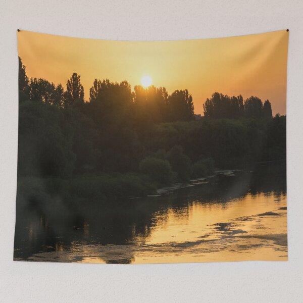 Item preview, Golden Sunrise Over Serene Maritsa River designed and sold by Georgia Mizuleva.