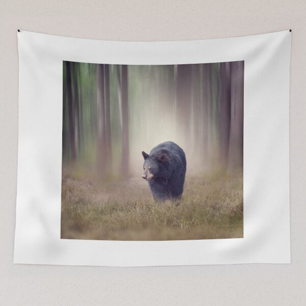 Item preview, Black bear walking in the woods designed and sold by svetlanna.