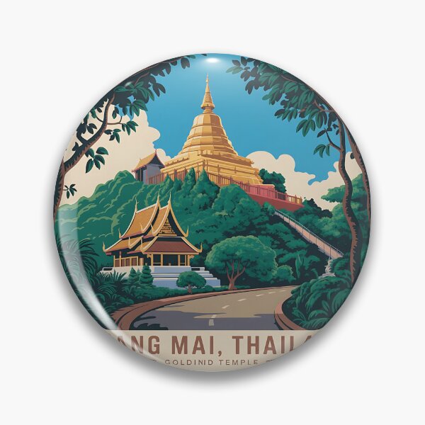 Item preview, Chiang Mai Thailand Golden Temple designed and sold by CHILLIN-Shop.