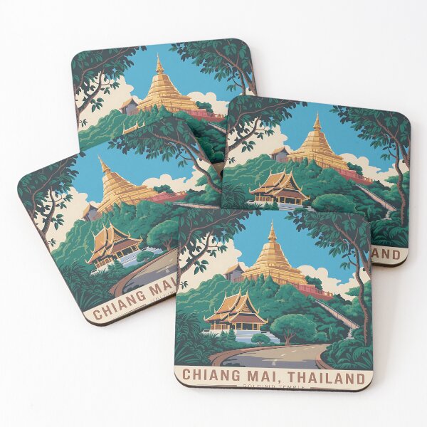 Item preview, Chiang Mai Thailand Golden Temple designed and sold by CHILLIN-Shop.