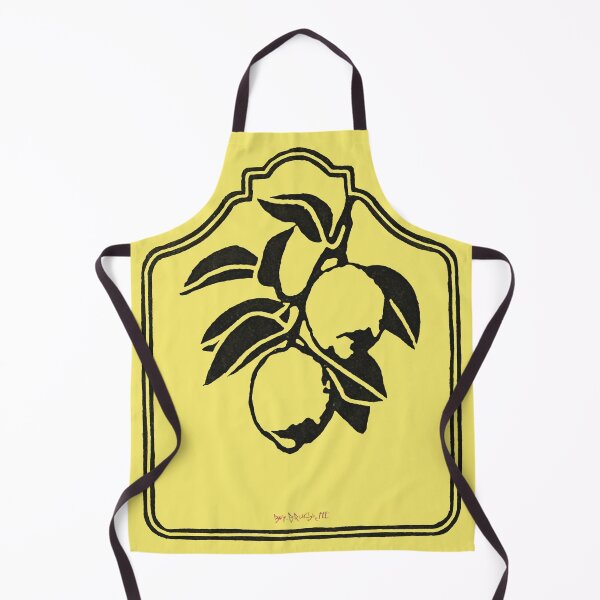 Item preview, Lemon Linocut Print designed and sold by boy-dot-brush.