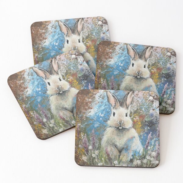 Item preview, Rabbit on the flower meadow designed and sold by danh1z.