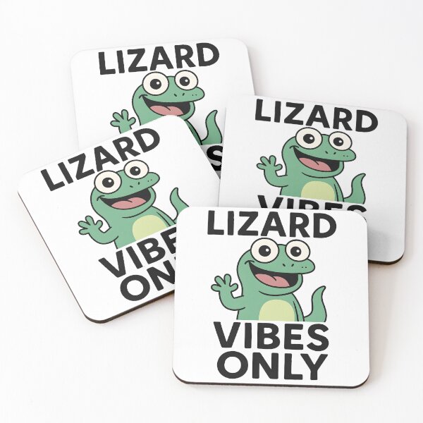 Item preview, Lizard Vibes Only – Cute Green Cartoon Lizard designed and sold by JayceTucker89.