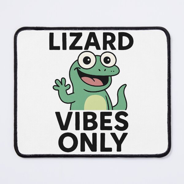 Item preview, Lizard Vibes Only – Cute Green Cartoon Lizard designed and sold by JayceTucker89.