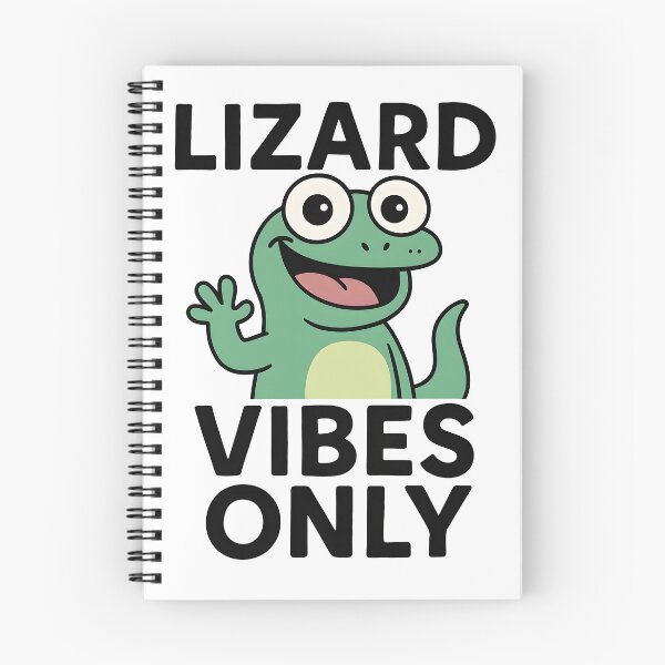 Item preview, Lizard Vibes Only – Cute Green Cartoon Lizard designed and sold by JayceTucker89.