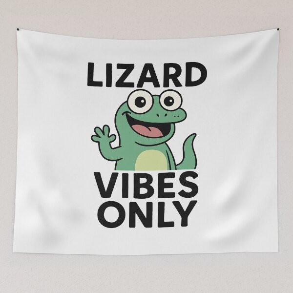 Item preview, Lizard Vibes Only – Cute Green Cartoon Lizard designed and sold by JayceTucker89.