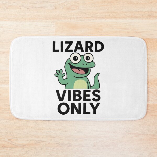 Item preview, Lizard Vibes Only – Cute Green Cartoon Lizard designed and sold by JayceTucker89.