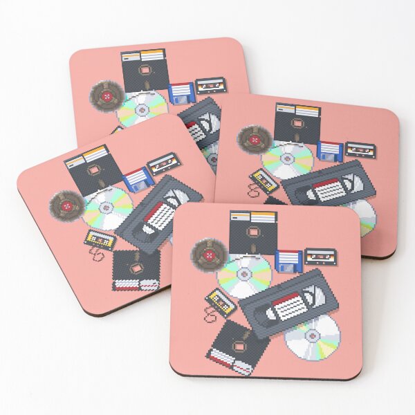 Item preview, 80s Storage Media Goodies - Pixel Art designed and sold by Retroperks.