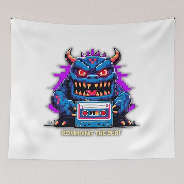 Item preview, Rewinding the Beat – Cassette Monster Tee designed and sold by OhMyCotton.