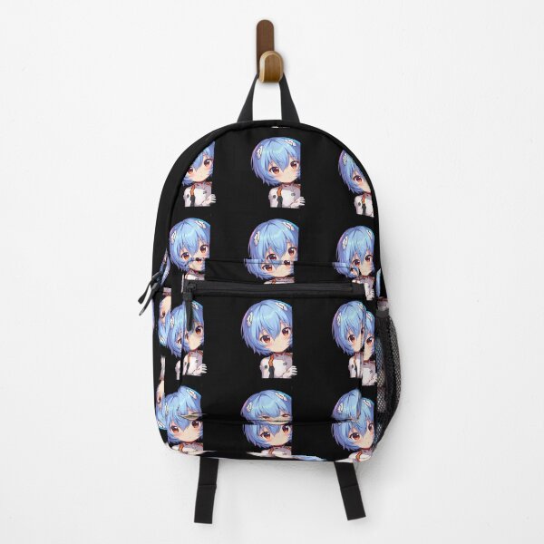 Item preview, Rei Ayanami Neon Genesis Evangelion Chibi Waifu Peeker Anime designed and sold by HumbertoValveno.