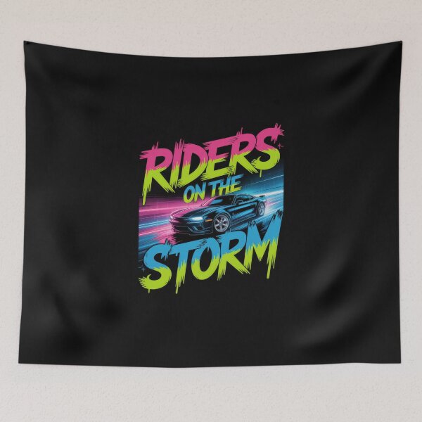 Item preview, Need For Speed- Riders on the Storm Neon Retro Car Streetwear Design designed and sold by Enea Kelo.