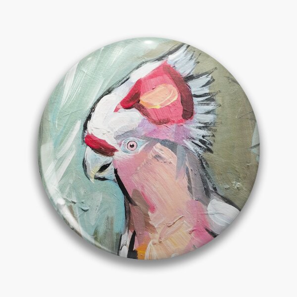 Artikelvorschau, Expressiver Rosa Kakadu – Papageienkunst entworfen und verkauft von danh1z.