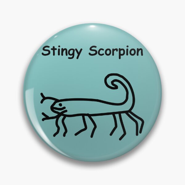 Item preview, Stingy Scorpion. Cute Doodle designed and sold by NCampbellArt.