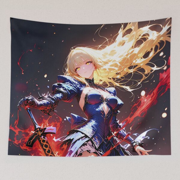 Item preview, Saber Alter Fate Stay Night Dark Flame Warrior designed and sold by ManuelOpito.