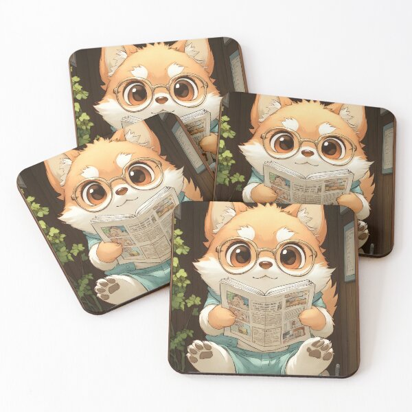 Item preview, Fox Pajama Reader Cozy Bathroom Vibes designed and sold by ManuelOpito.