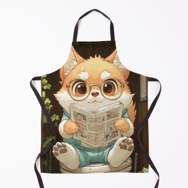 Item preview, Fox Pajama Reader Cozy Bathroom Vibes designed and sold by ManuelOpito.