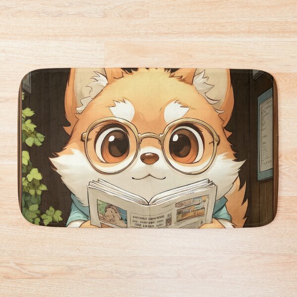 Item preview, Fox Pajama Reader Cozy Bathroom Vibes designed and sold by ManuelOpito.