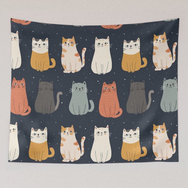 Item preview, Playful Cat Pattern designed and sold by bapupa.