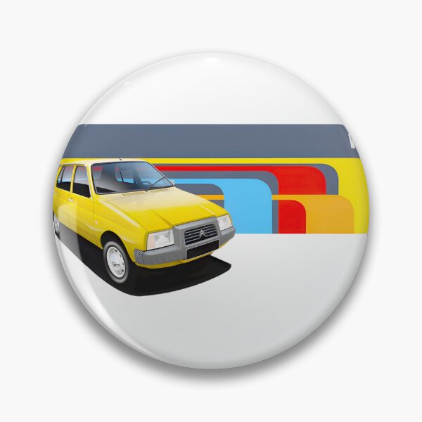Item preview, Retro Yellow Citroen Visa Car Art - Vintage Vehicle Design designed and sold by SubramanianR.