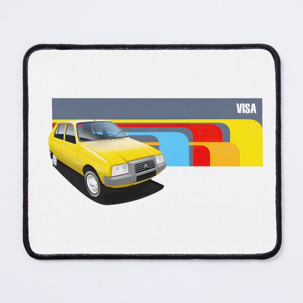 Artikelvorschau, Retro Gelb Citroen Visa Auto Kunst - Vintage Fahrzeug Design entworfen und verkauft von SubramanianR.